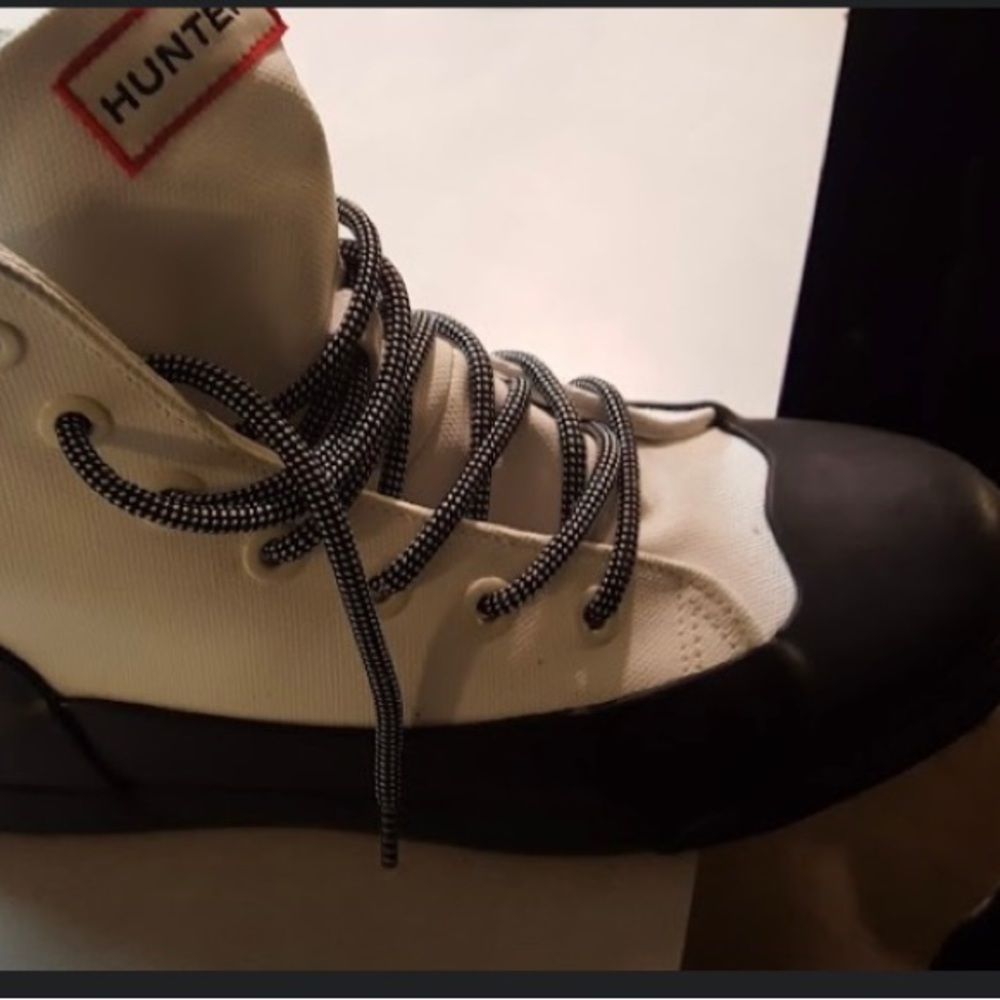 Hunter for Target Black DippedCanvas High Top Rain Boots